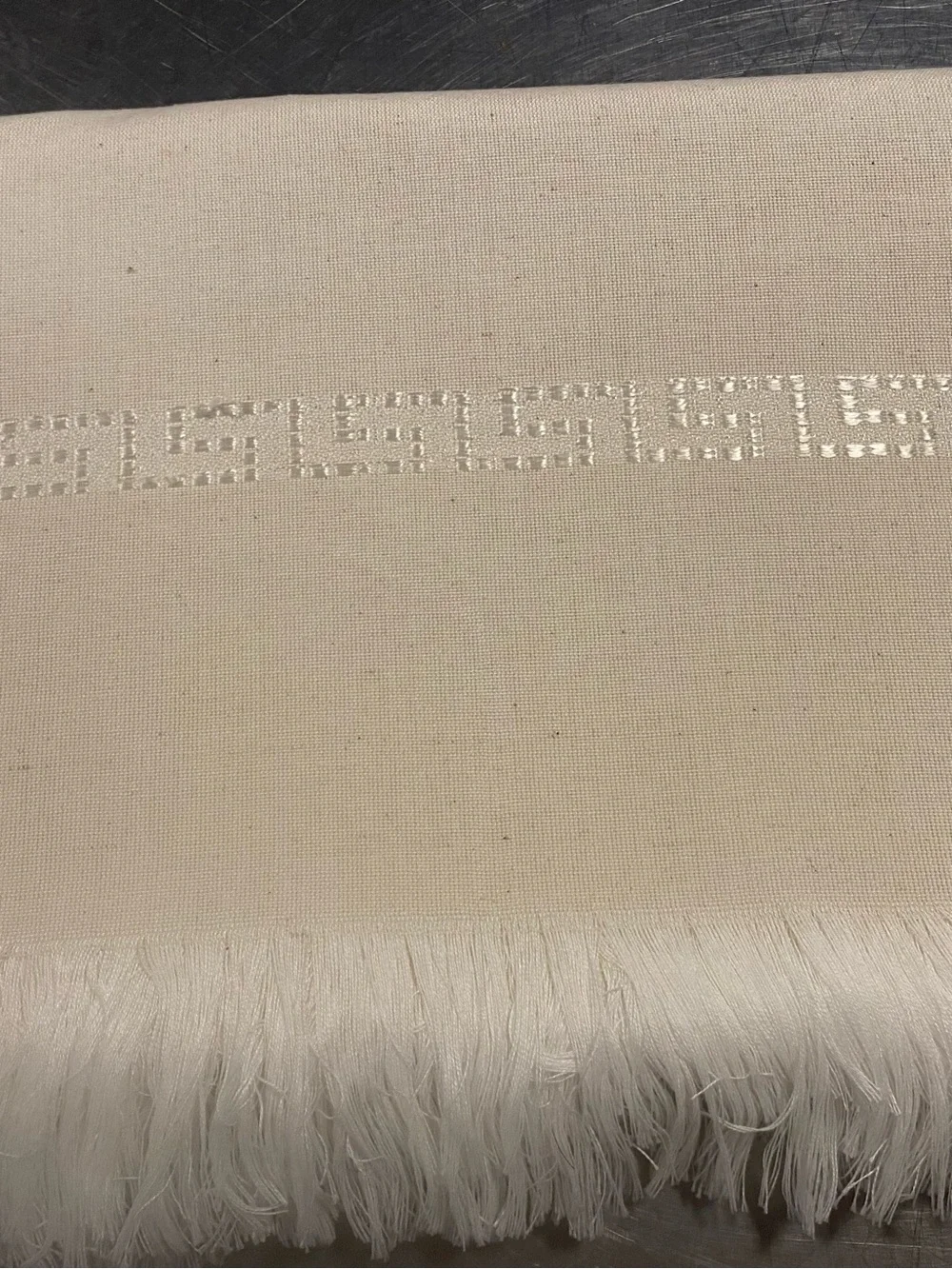 Elegant Ivory Damask Tablecloth from Greece Brand New 80x60